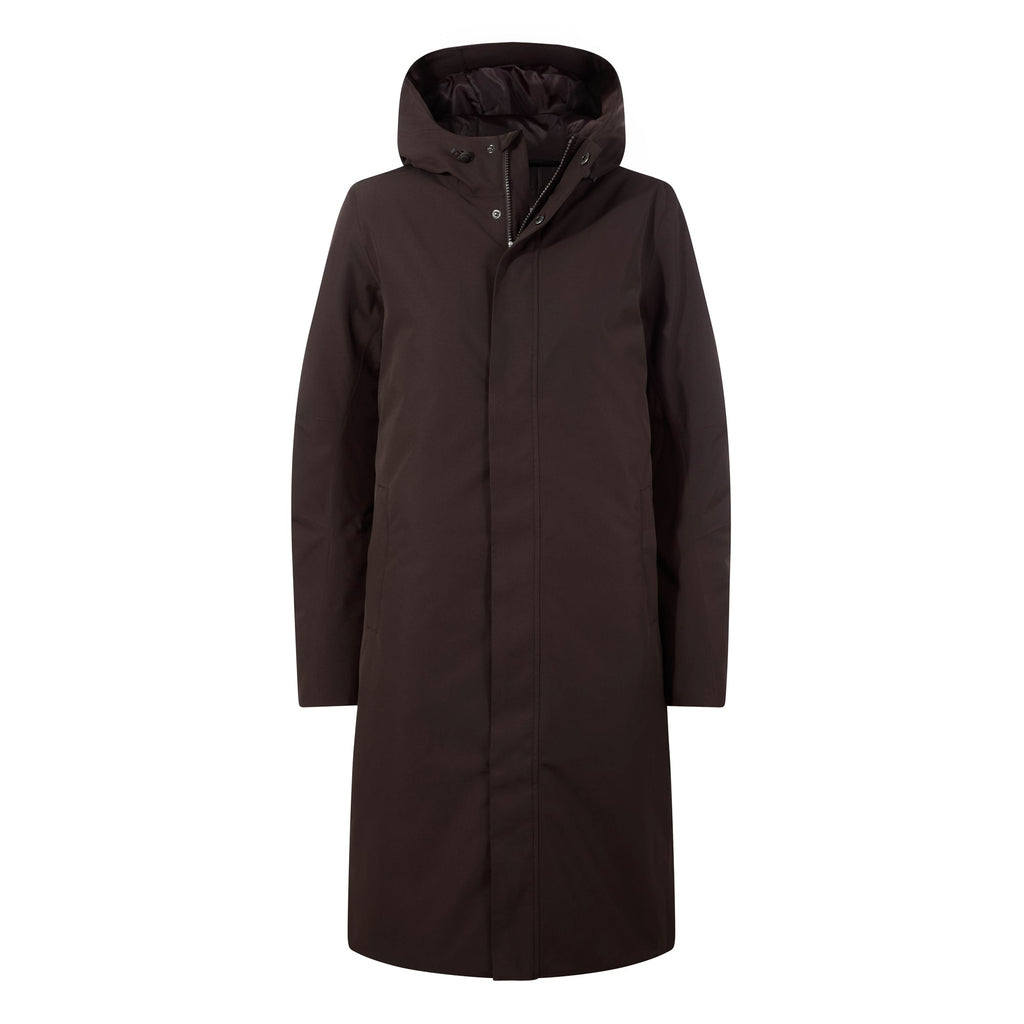 Dalton Womens Longline Waterproof Insulated Coat - Chocolate Brown - Image 12