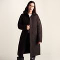 Dalton Womens Longline Waterproof Insulated Coat - Chocolate Brown