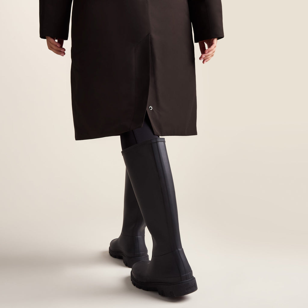 Dalton Womens Longline Waterproof Insulated Coat - Chocolate Brown - Image 8