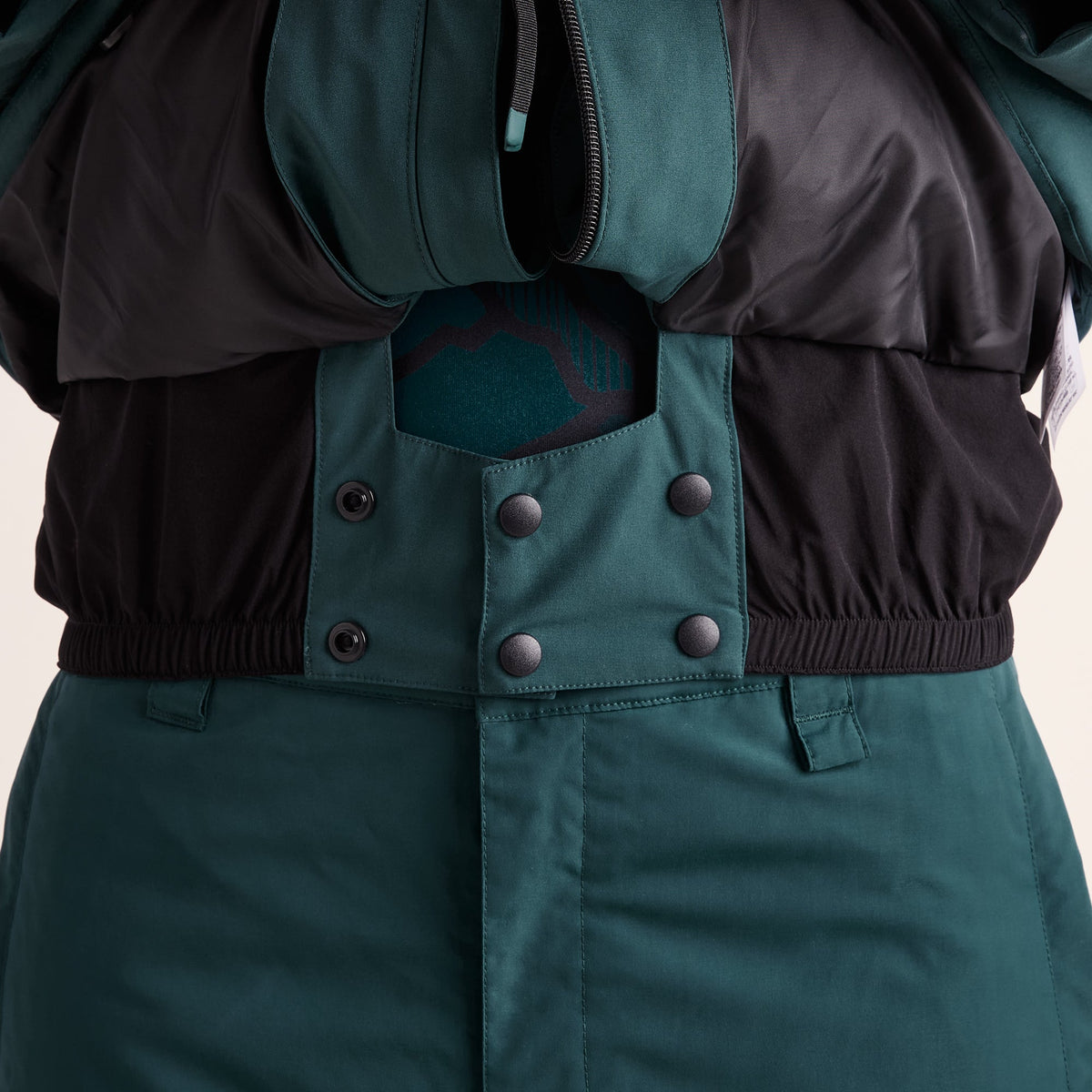 Davos Mens Shower Resistant Insulated Ski Jacket - Dark Turquoise - Image 14
