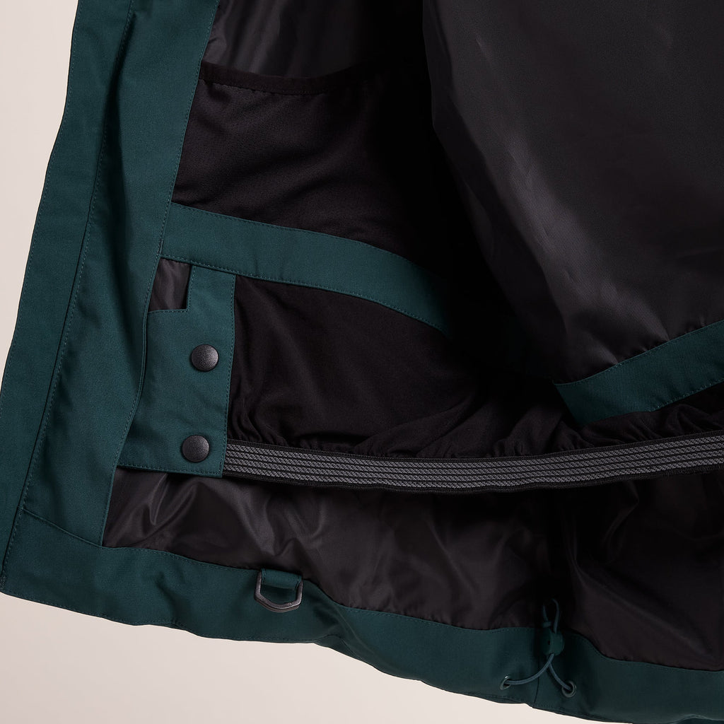 Davos Mens Shower Resistant Insulated Ski Jacket - Dark Turquoise - Image 16
