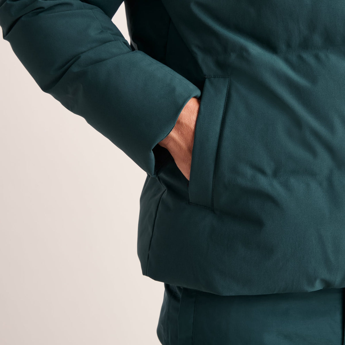 Davos Mens Shower Resistant Insulated Ski Jacket - Dark Turquoise - Image 7