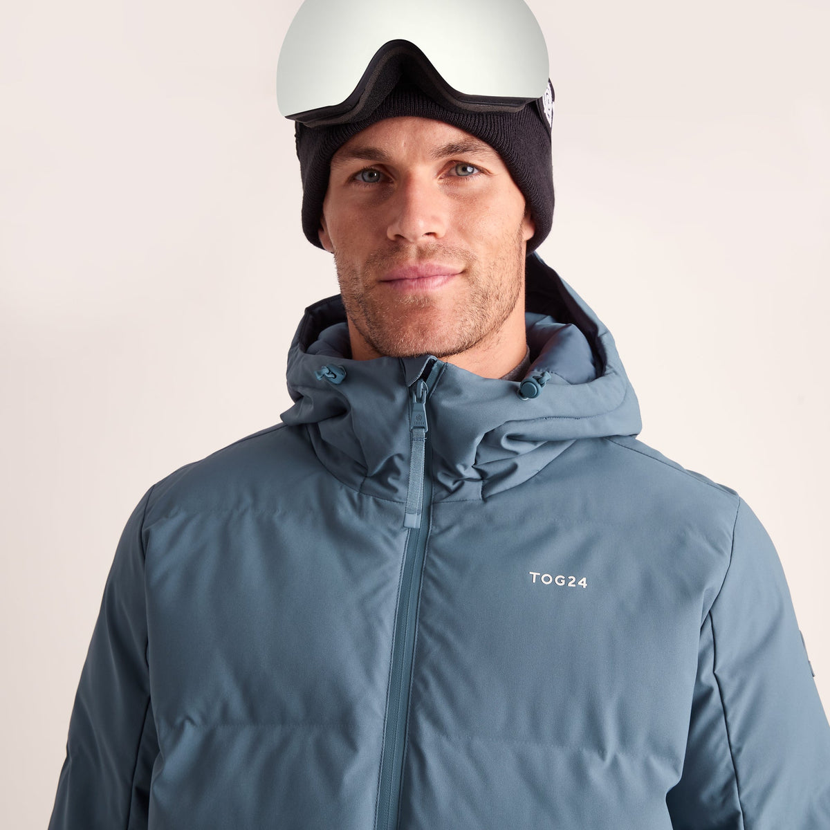 Davos Mens Shower Resistant Insulated Ski Jacket - Fjord Blue - Image 10
