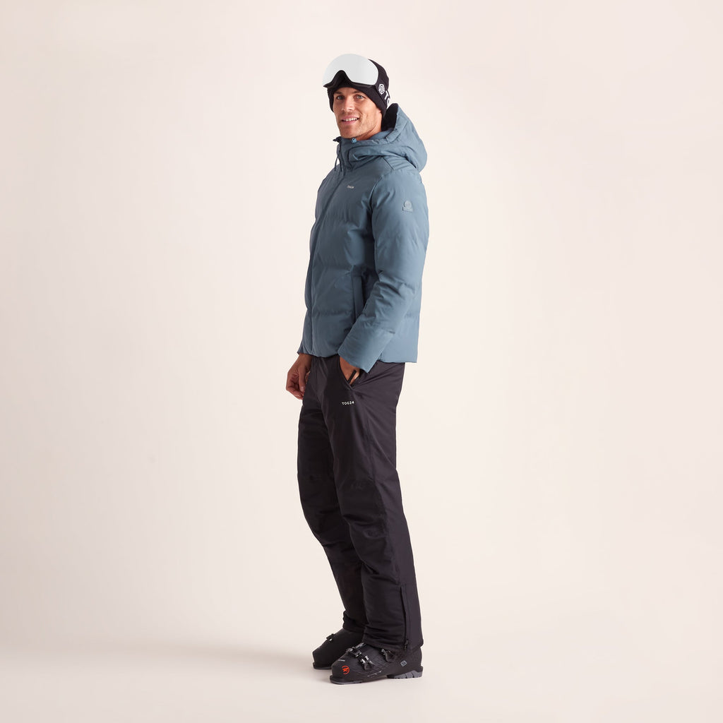 Davos Mens Shower Resistant Insulated Ski Jacket - Fjord Blue - Image 7