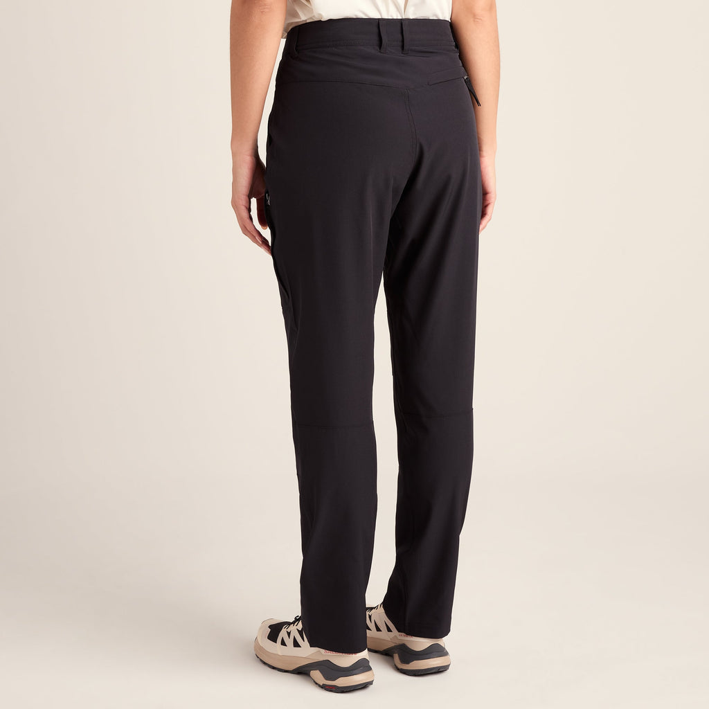 Denver Womens Walking Trousers Short - Black - Image 3