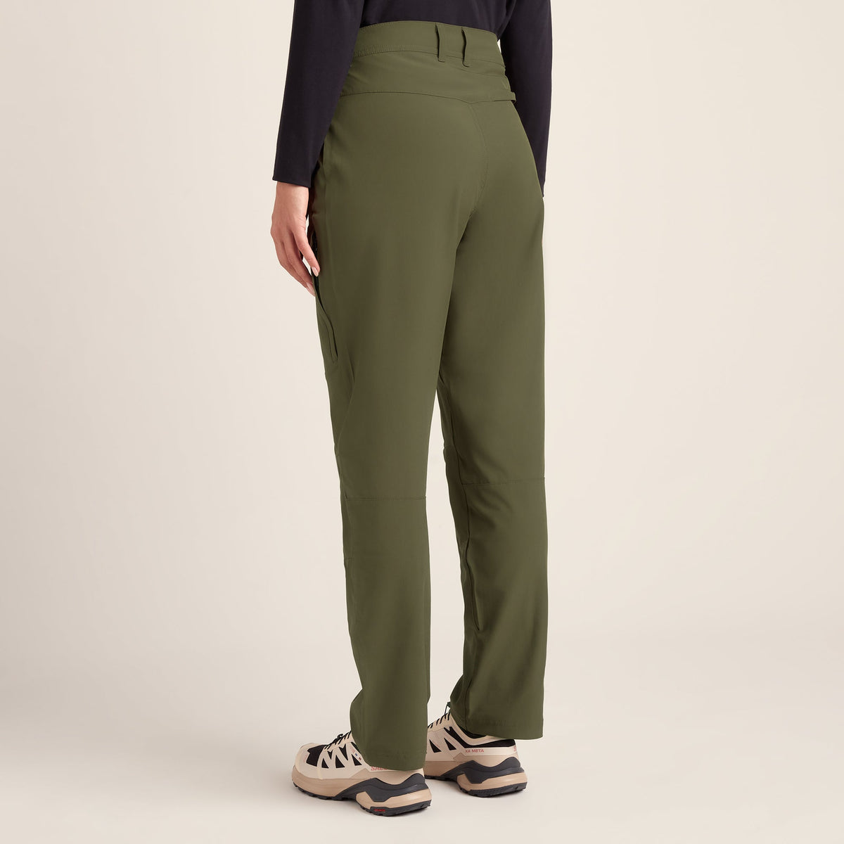 Denver Womens Walking Trousers Regular - Khaki - Image 3
