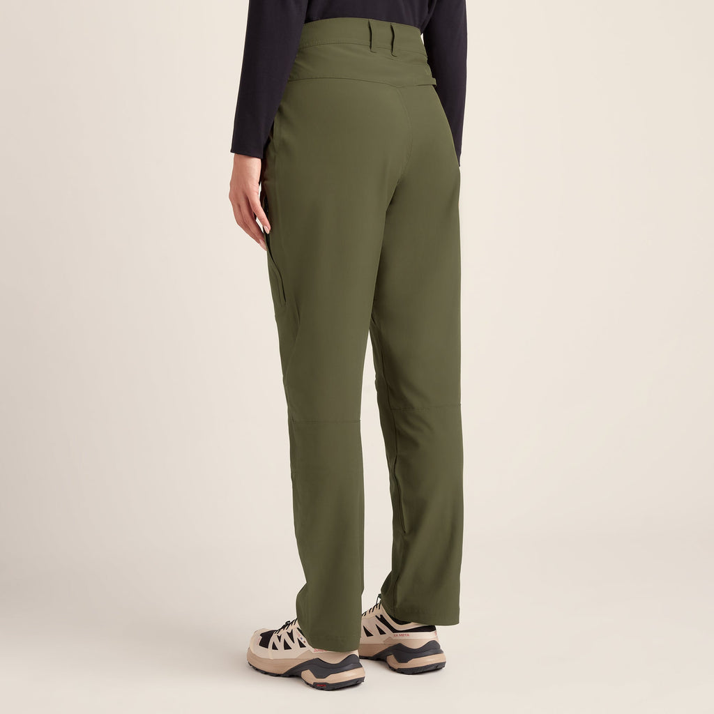 Denver Womens Walking Trousers Long - Khaki - Image 3