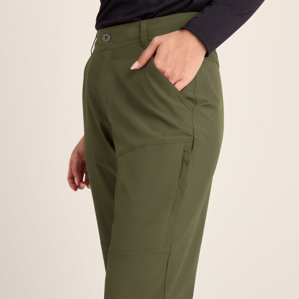 Denver Womens Walking Trousers Regular - Khaki - Image 5