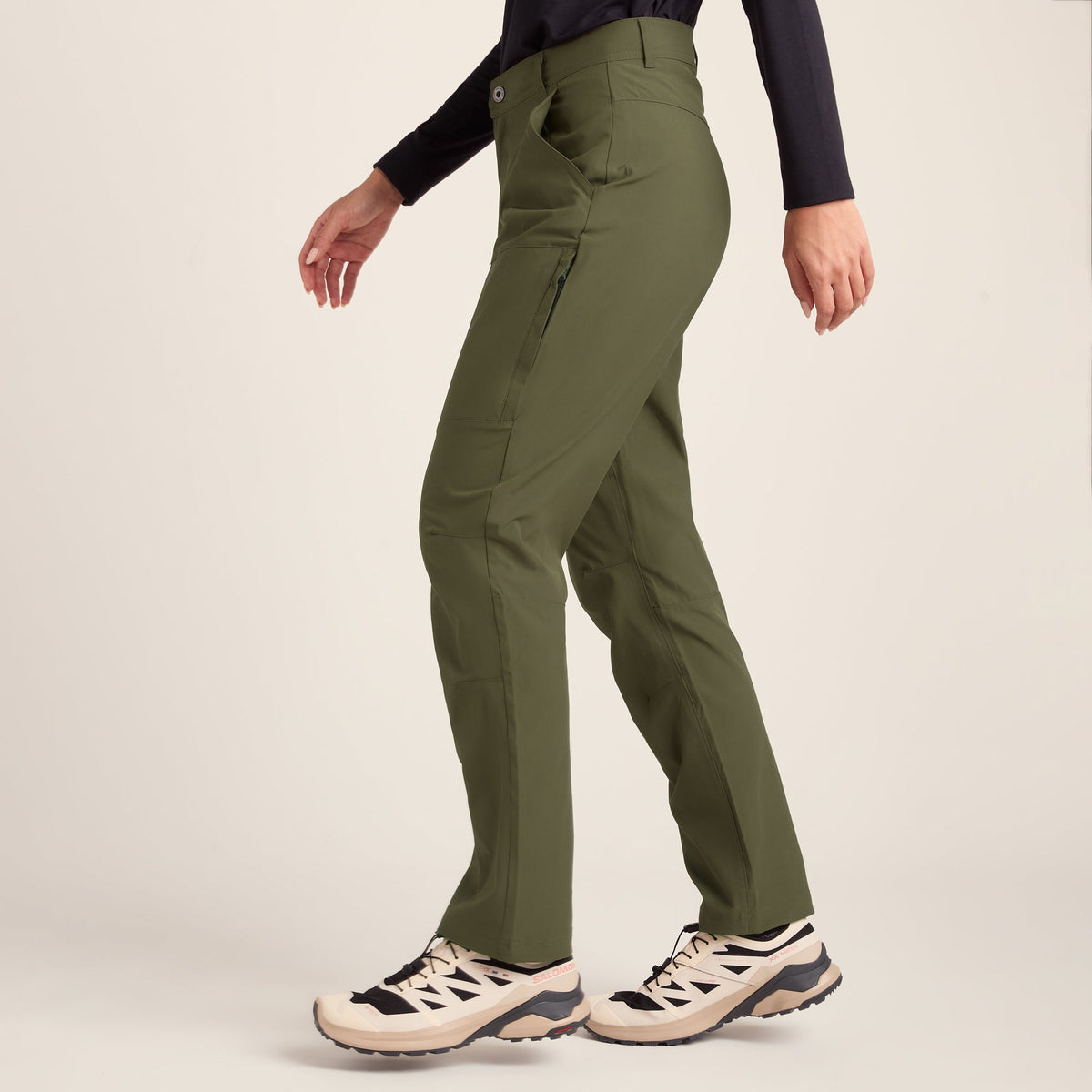 Denver Womens Walking Trousers Long - Khaki - Image 6