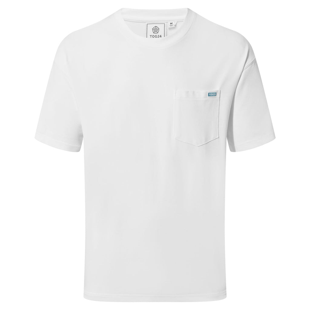 Denva Mens Oversized Premium Heavyweight Jersey T-Shirt - Optic White - Image 6