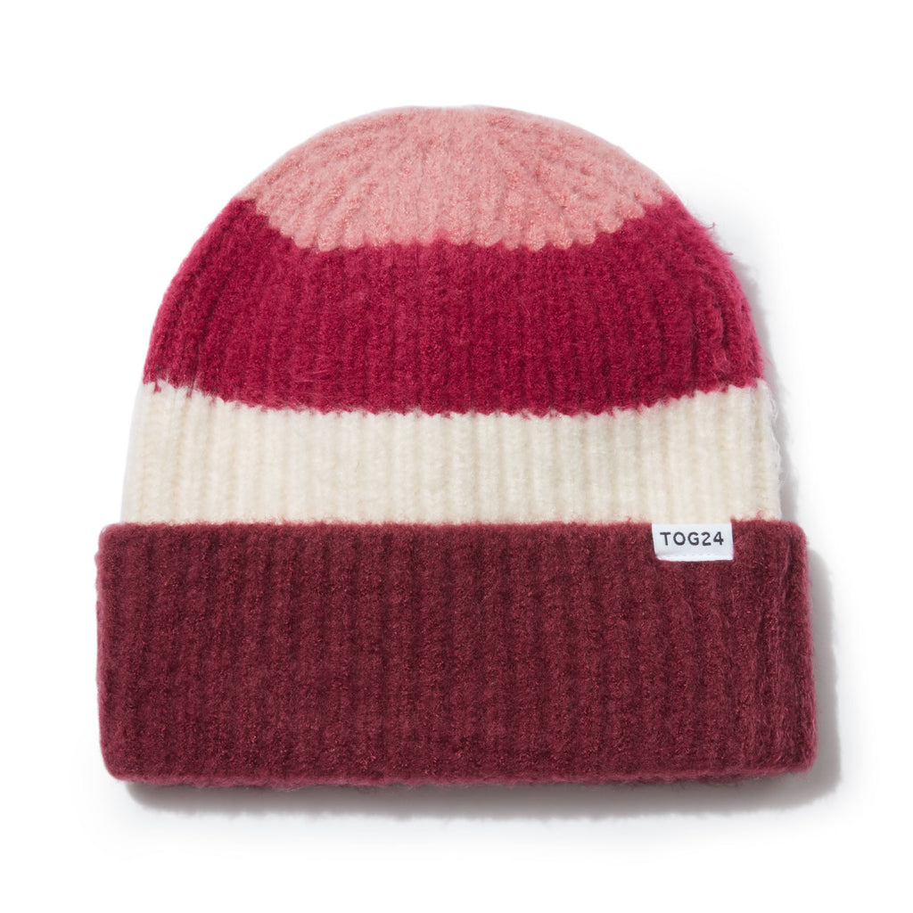 Desmon Knit Hat - Washed Burgundy - Image 3