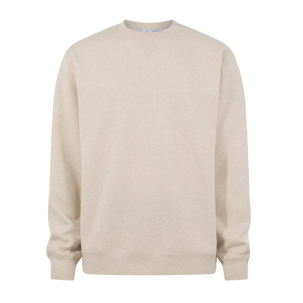 Dolan Mens Supersoft Crew Neck Sweatshirt - Buttercream Melange - Image 7
