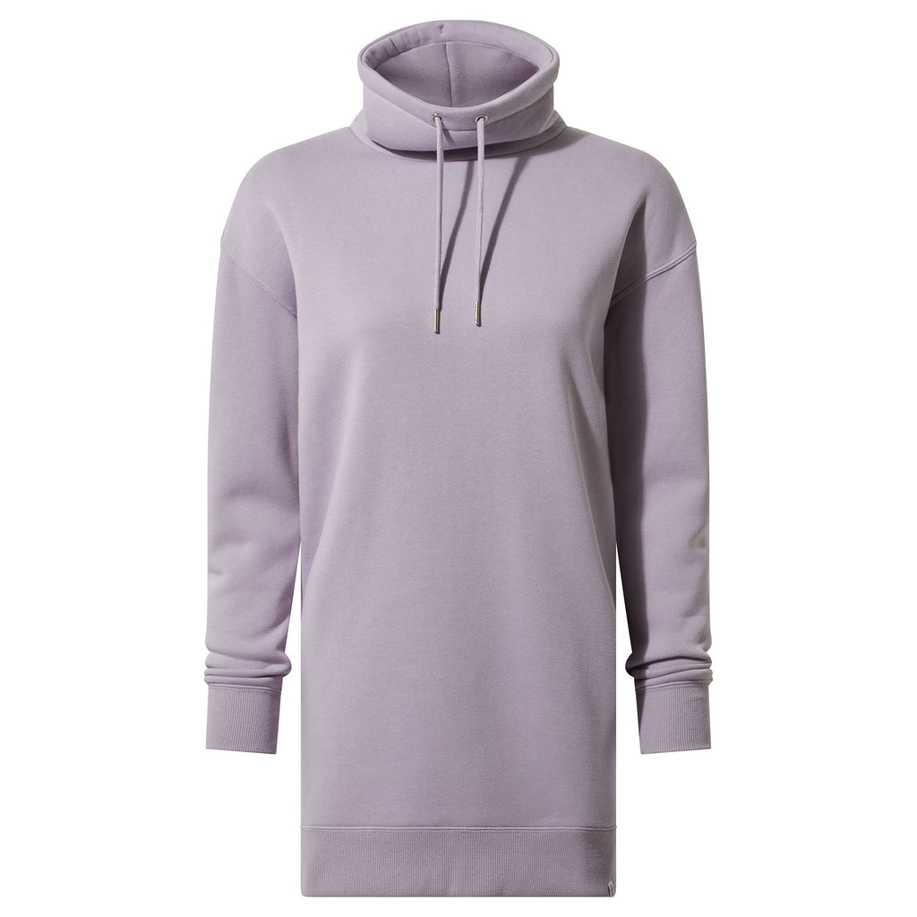Drakeford Womens Supersoft Longline Sweat - Lavender Grey - Image 7