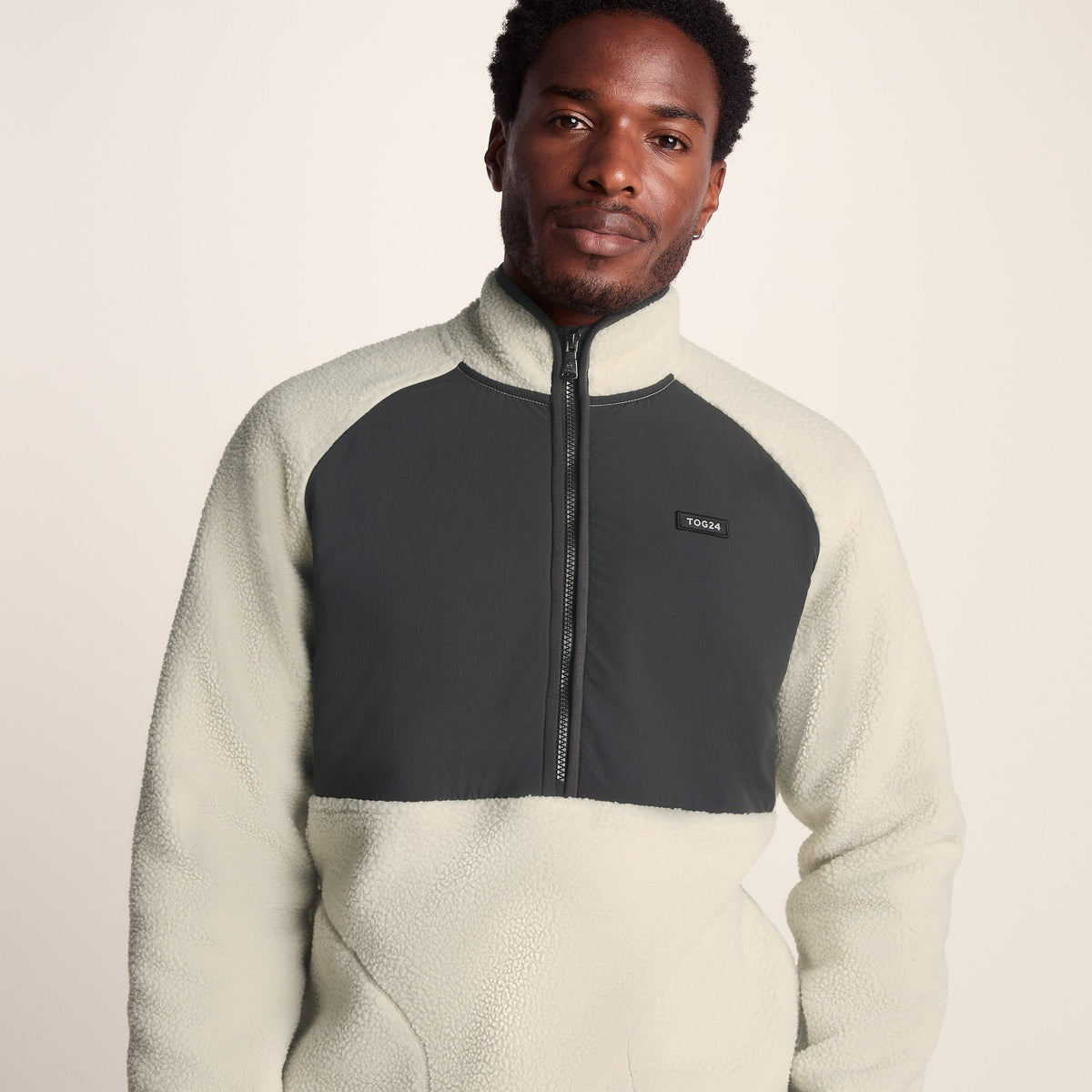 Eldon Mens Sherpa Fleece - Warm Cloud - Image 2