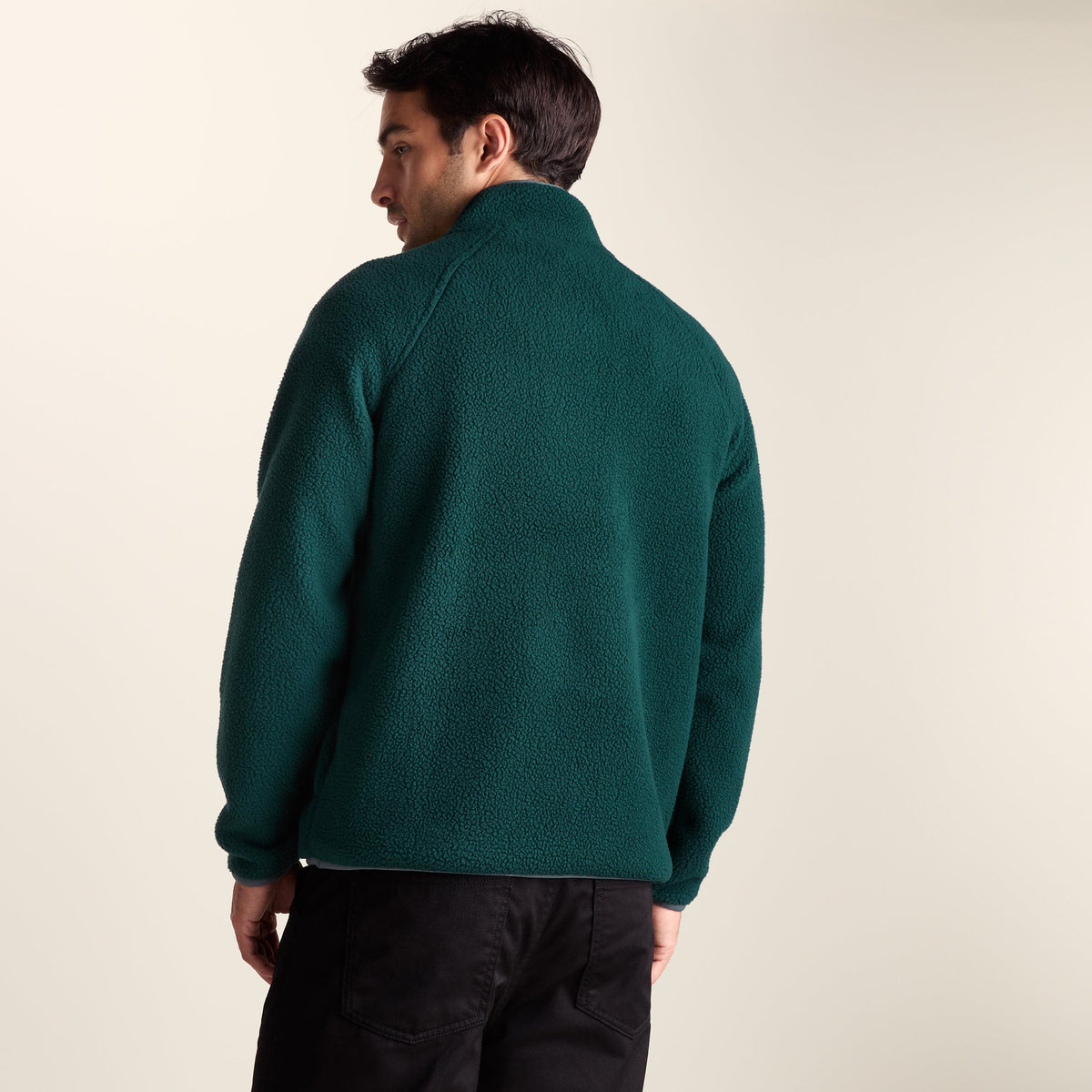 Eldon Mens Sherpa Fleece - Midnight Green - Image 3