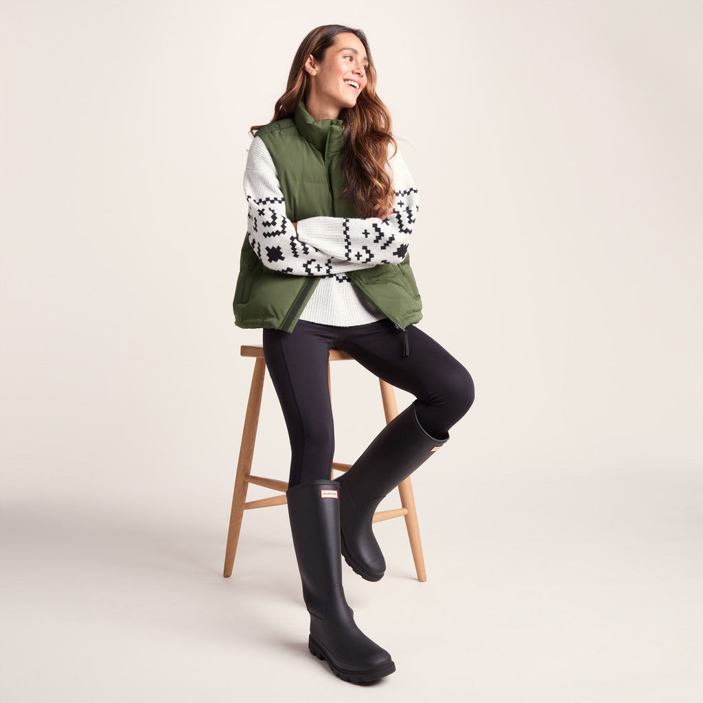 Elyna Womens Shower Resistant Insulated Gilet - Dark Green - Image 4