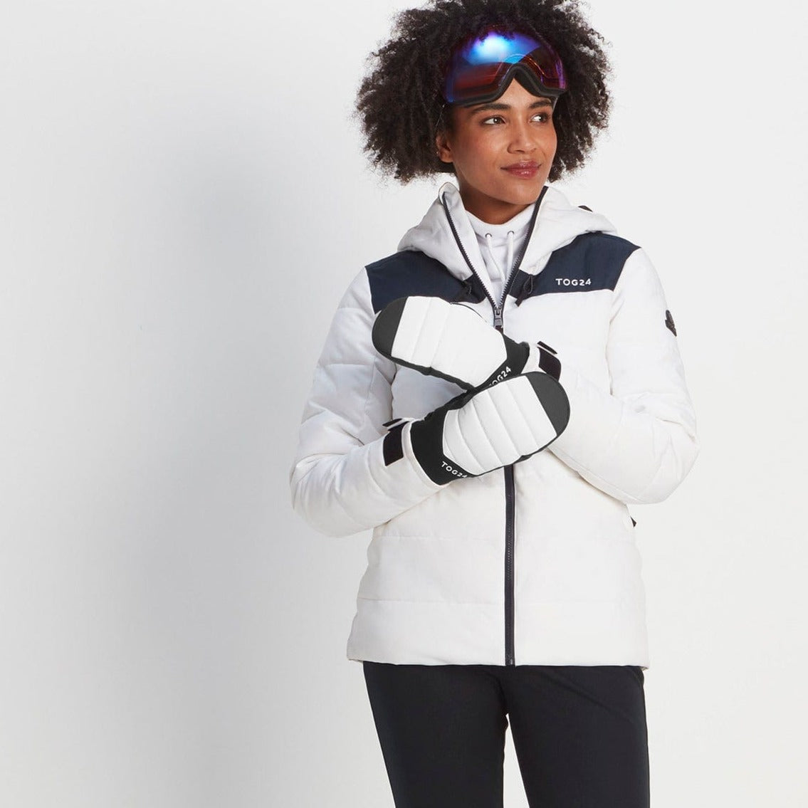 Escapade Ski Mitts - Optic White - Image 4