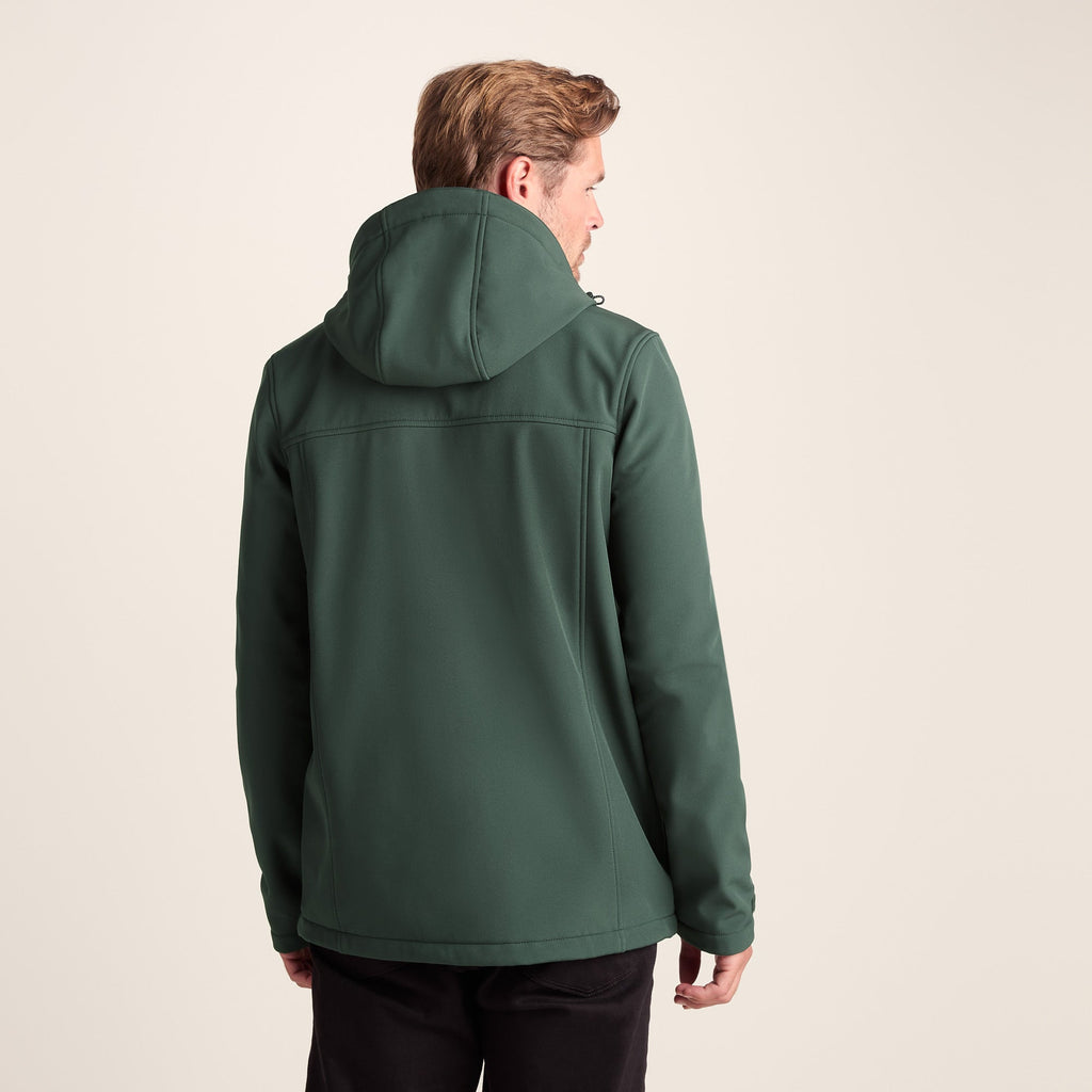 Feizor Mens Shower Resistant Softshell Hooded Jacket - Racing Green - Image 3