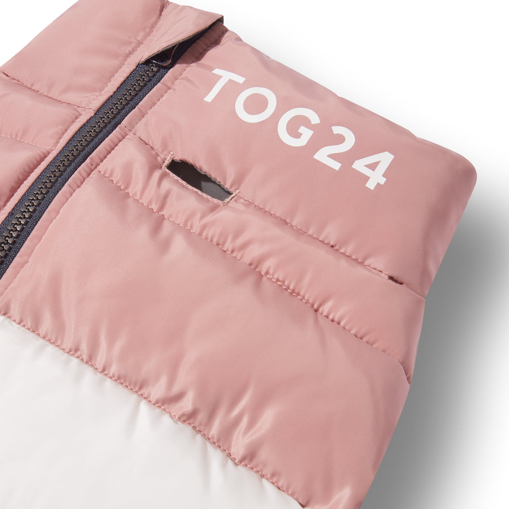 Fetch Padded Dog Coat S - Faded Pink/Ice Grey/Washed Blue - Image 2
