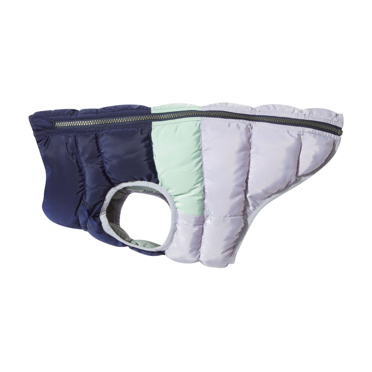 Fetch Padded Dog Coat M - Oxford Blue/Light Mist/Lavender Grey - Image 6