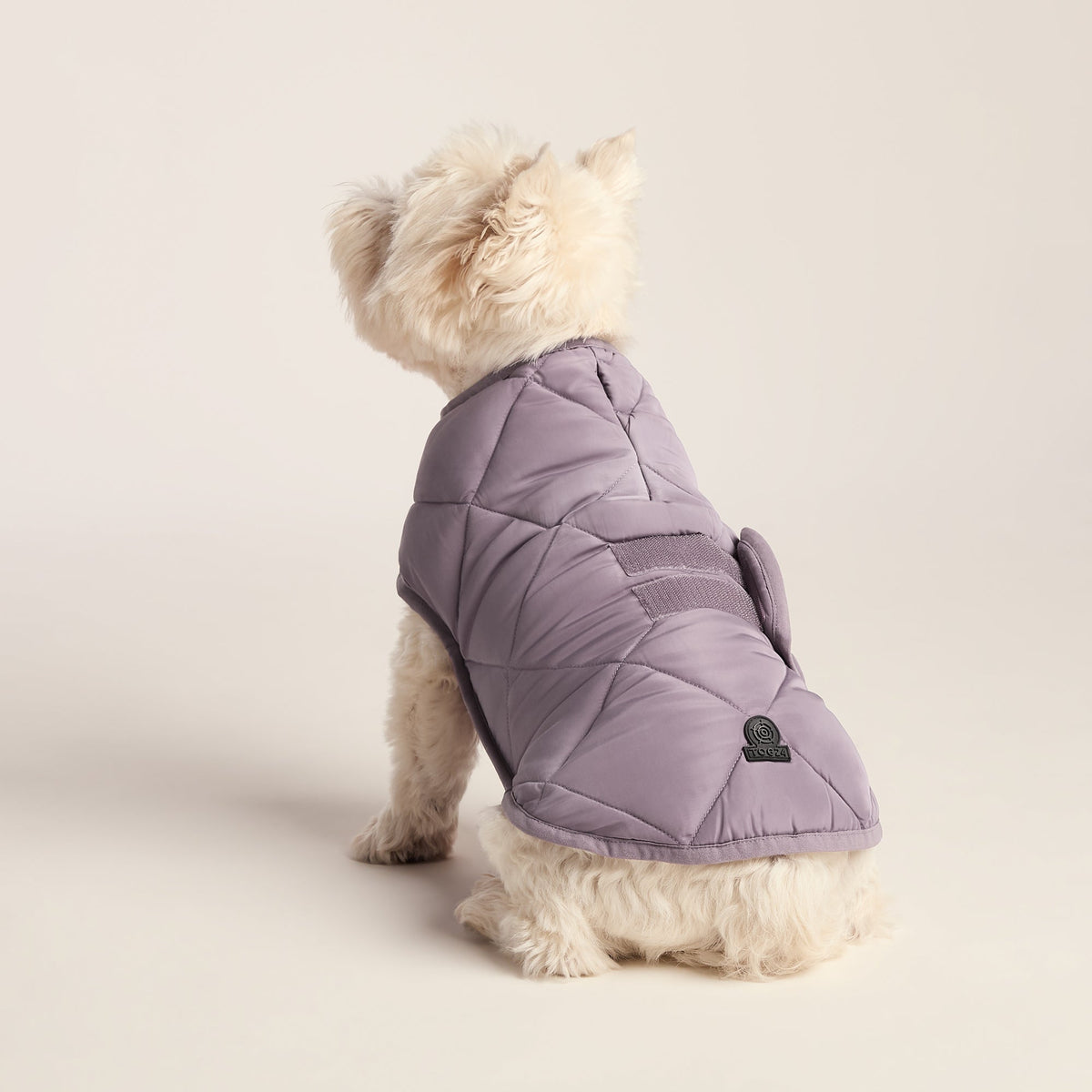 Fido Padded Dog Coat S - Dusky Lilac - Image 2