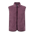 Firth Womens Gingham Midweight Microfleece Gilet - Mauve Gingham - Image 6