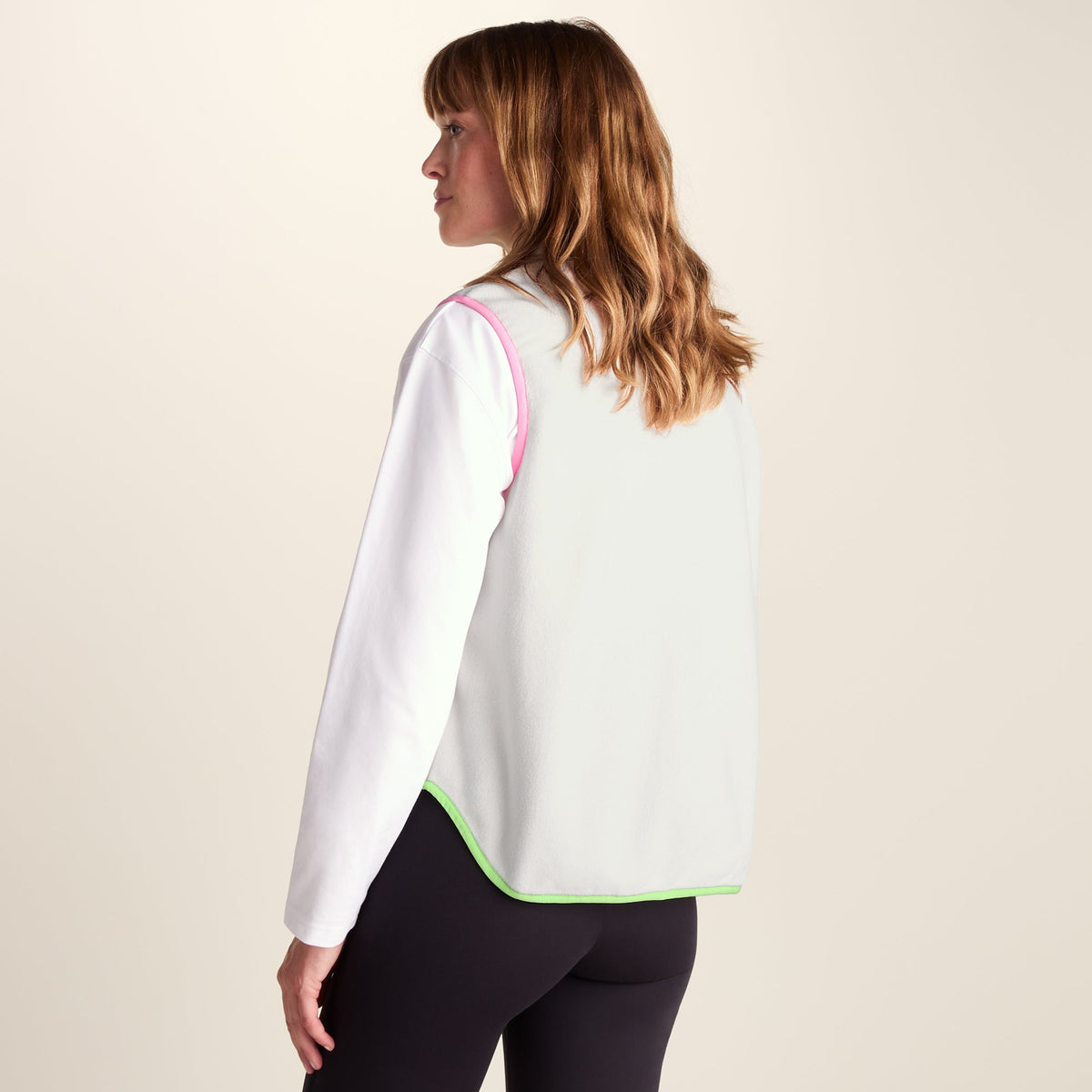 Fletcher Womens Midweight Microfleece Gilet - Vanilla - Image 3