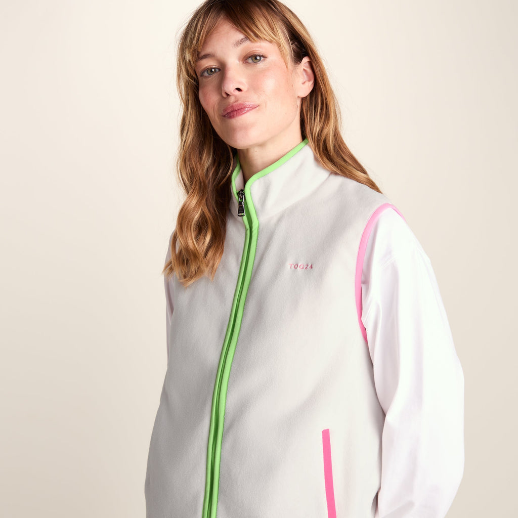 Fletcher Womens Midweight Microfleece Gilet - Vanilla - Image 5