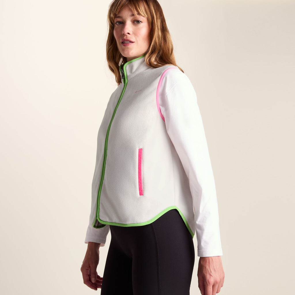 Fletcher Womens Midweight Microfleece Gilet - Vanilla - Image 6