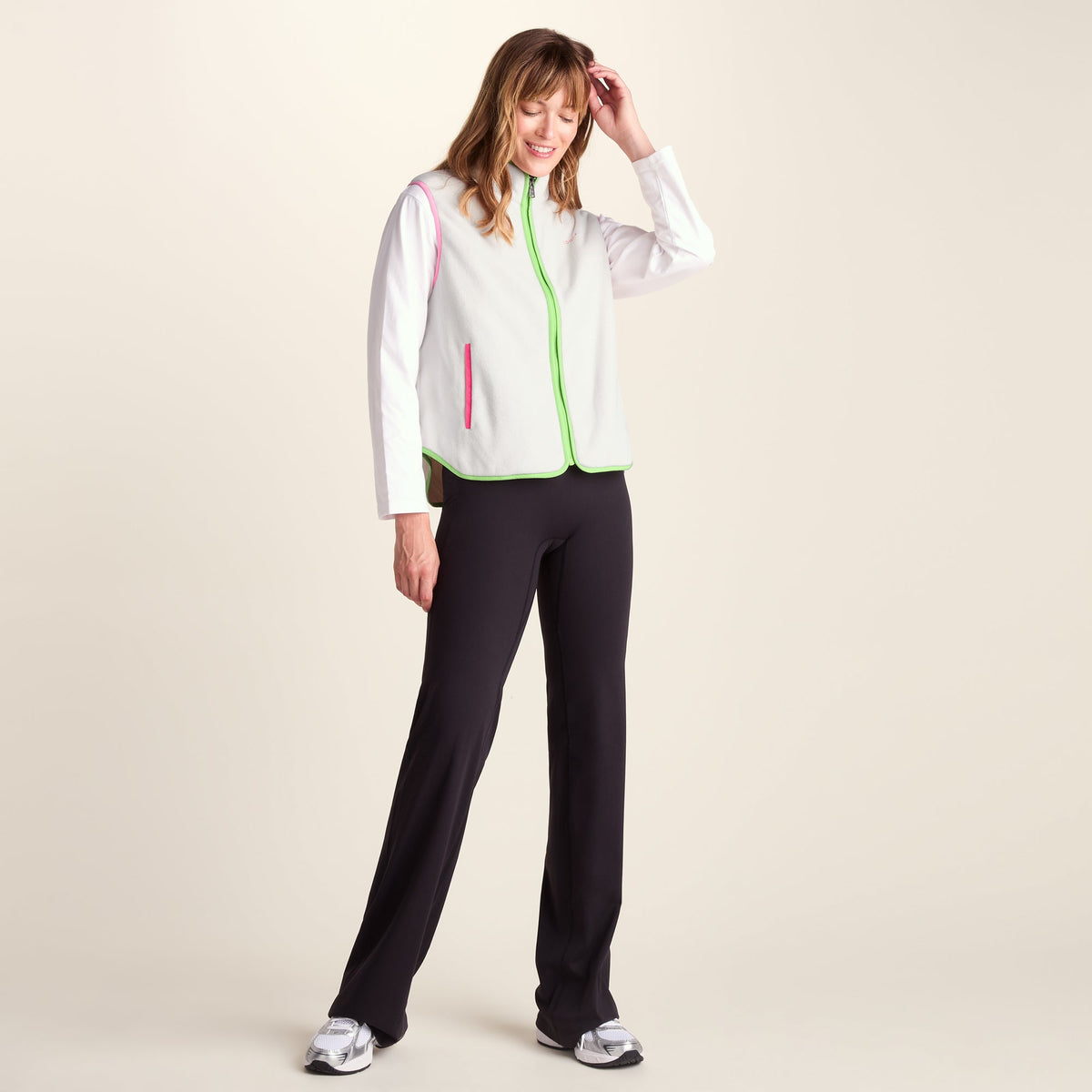 Fletcher Womens Midweight Microfleece Gilet - Vanilla - Image 7