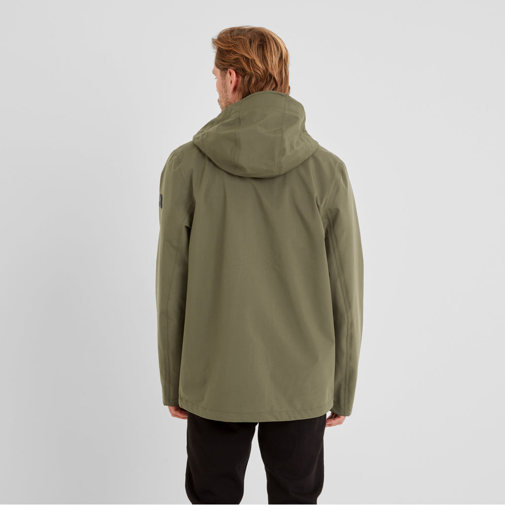 Flynn Mens Waterproof Jacket - Moss Green - Image 7