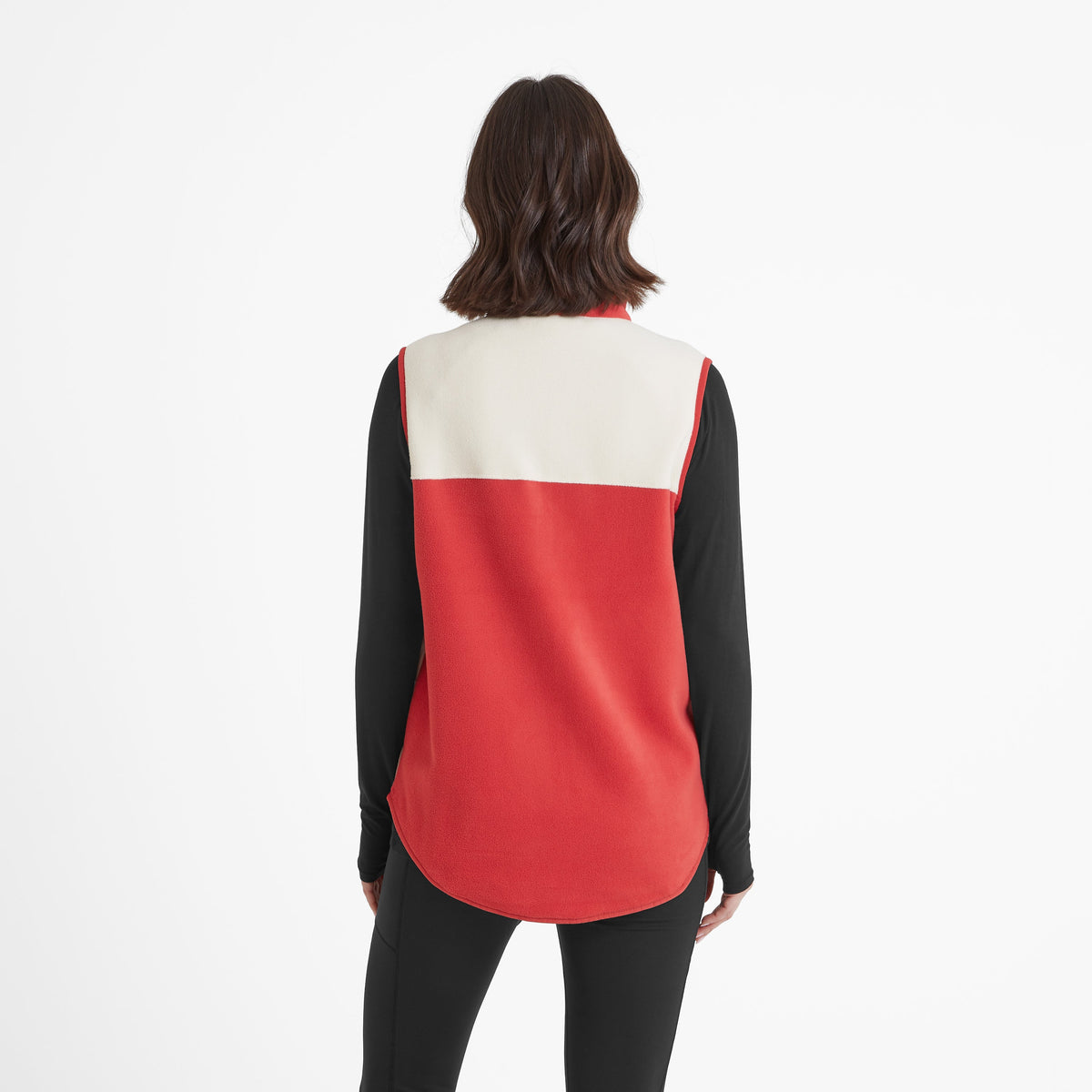 Fordley Womens Microfleece Gilet - Cranberry/Vanilla - Image 3