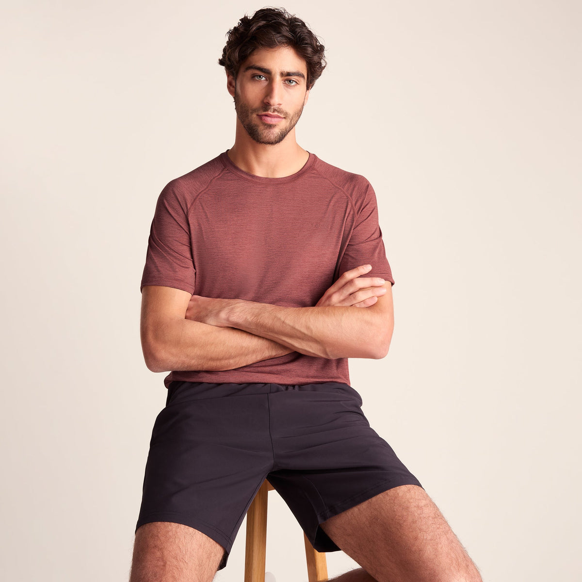 Fraser Mens Performance T-Shirt - Garnet Red - Image 5