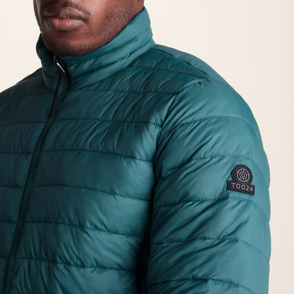 Gibson Mens Insulated Padded Jacket - Dark Turquoise - Image 5