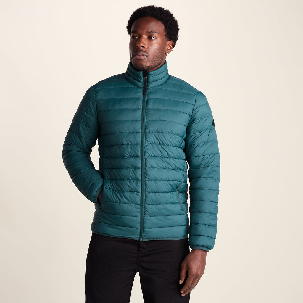 Gibson Mens Insulated Padded Jacket - Dark Turquoise - Image 7
