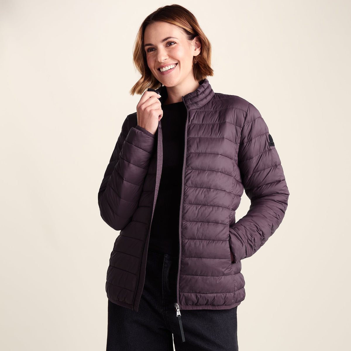 Gibson Womens Insulated Padded Jacket - Dark Mauve