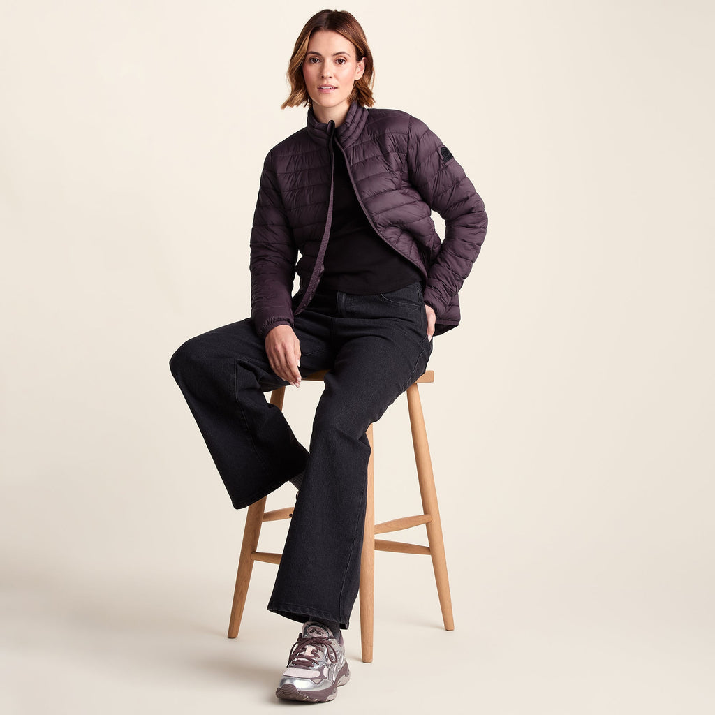 Gibson Womens Insulated Padded Jacket - Dark Mauve - Image 4