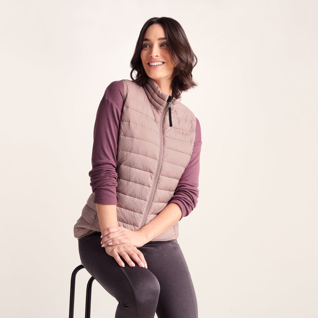 Gibson Womens Insulated Padded Gilet - Faded Pink - Image 4