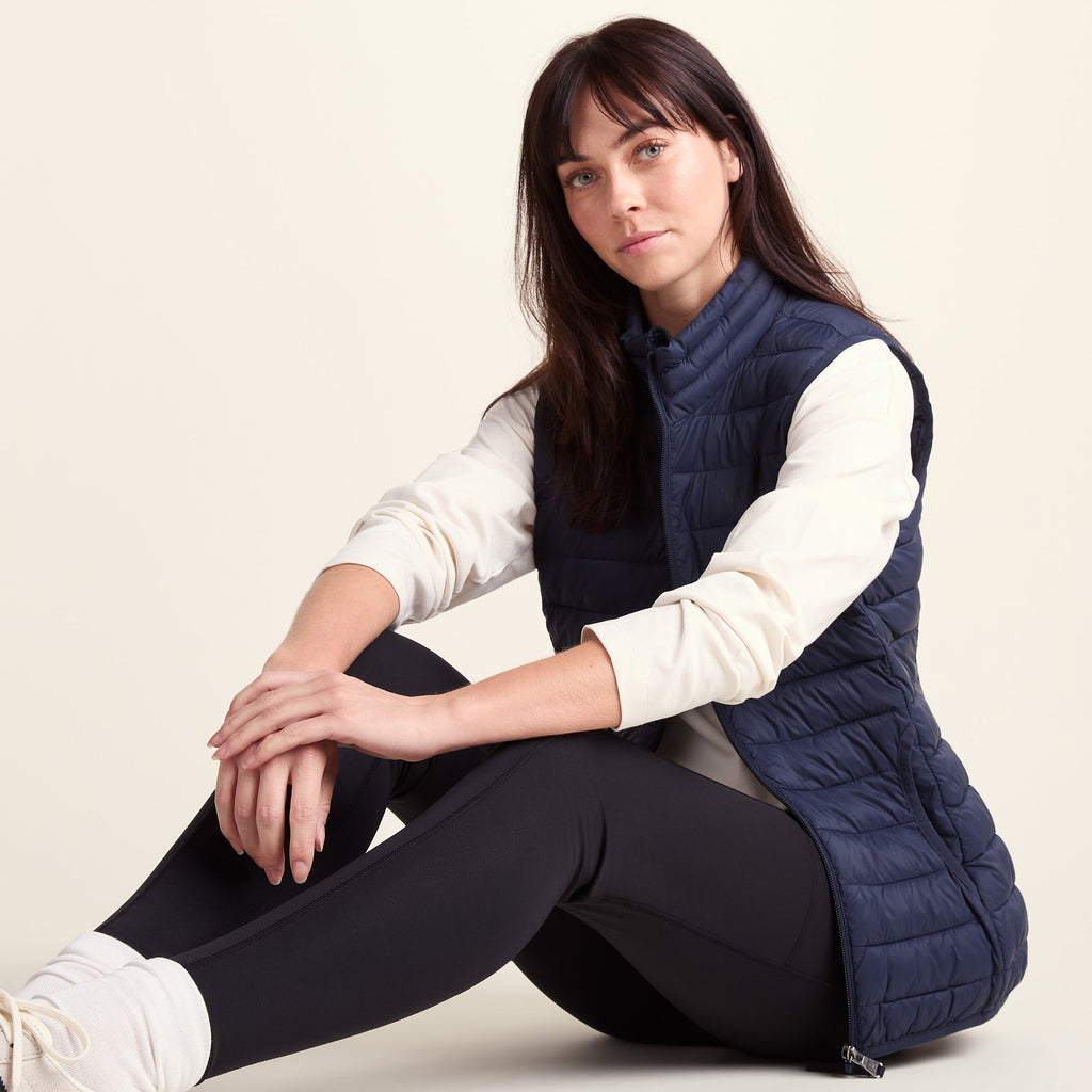 Gibson Womens Insulated Padded Gilet - Dark Indigo - Image 4