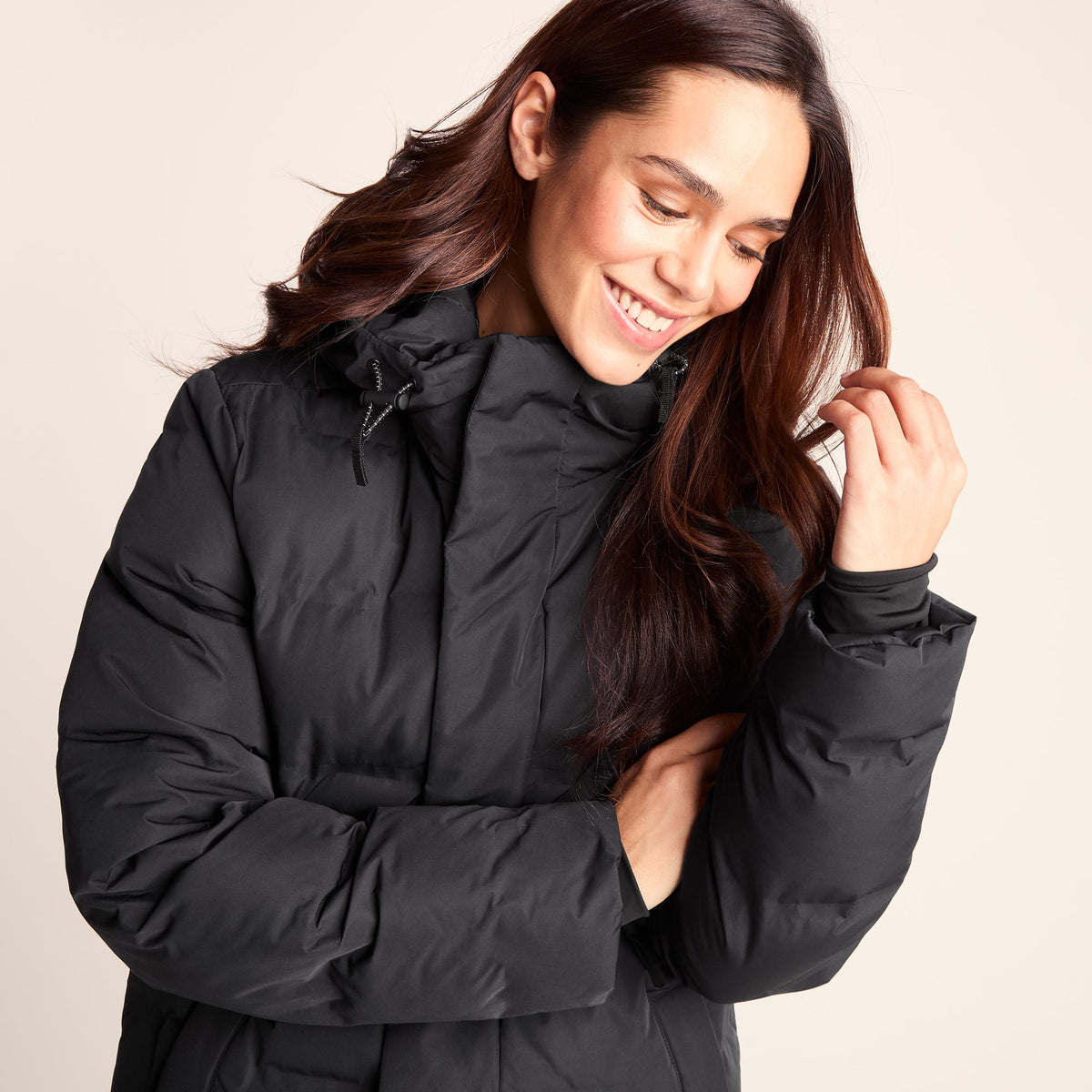 Glaston Womens Shower Resistant Insulated Parka - Black - Image 3