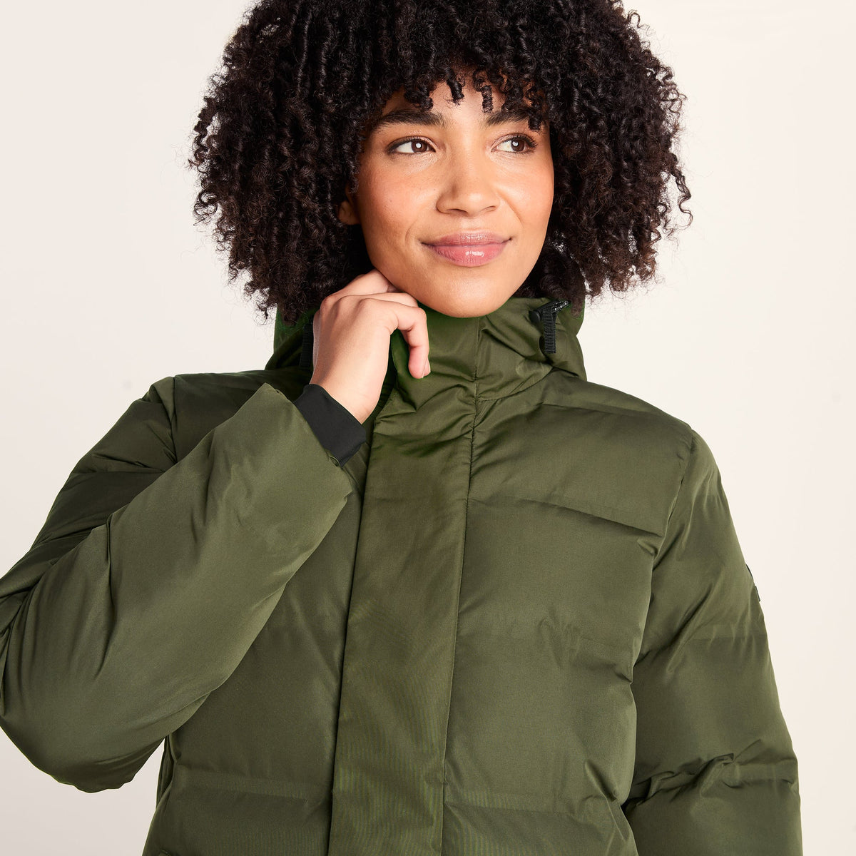 Glaston Womens Shower Resistant Insulated Parka - Dark Green - Image 6
