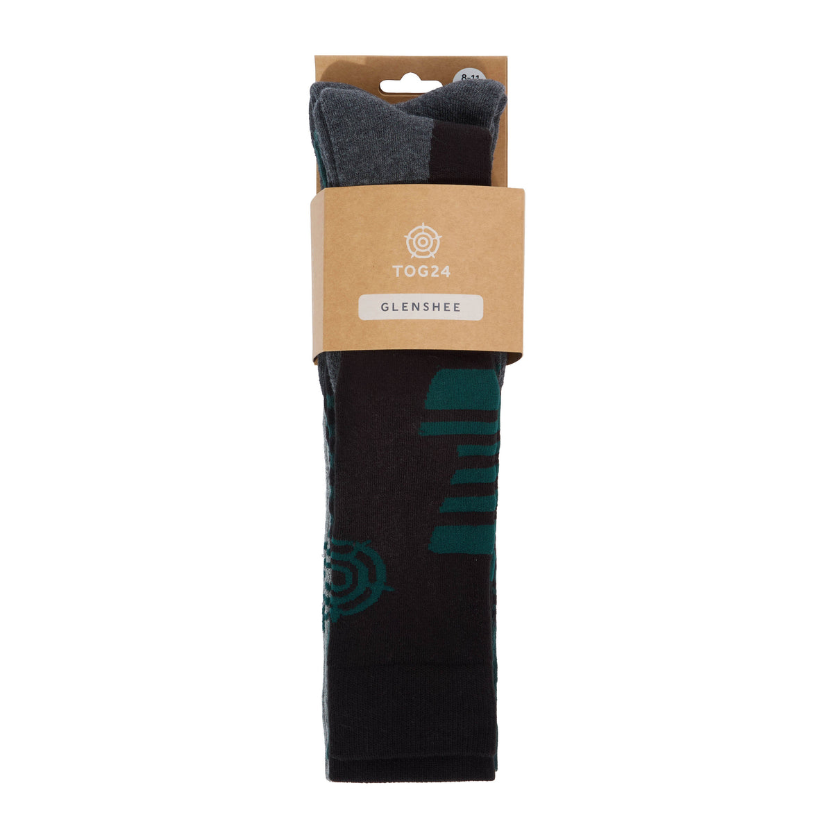 Glenshee Mens 3 Pack Technical Ski Socks - Dark Grey Marl/Midnight Green/Lt Grey Marl - Image 3