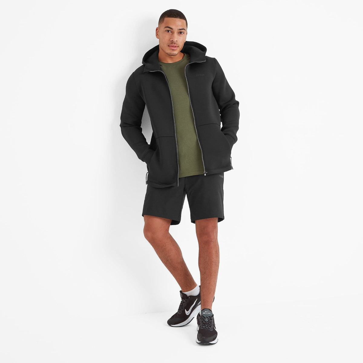 Glide Mens Tech Hoodie - Black - Image 2