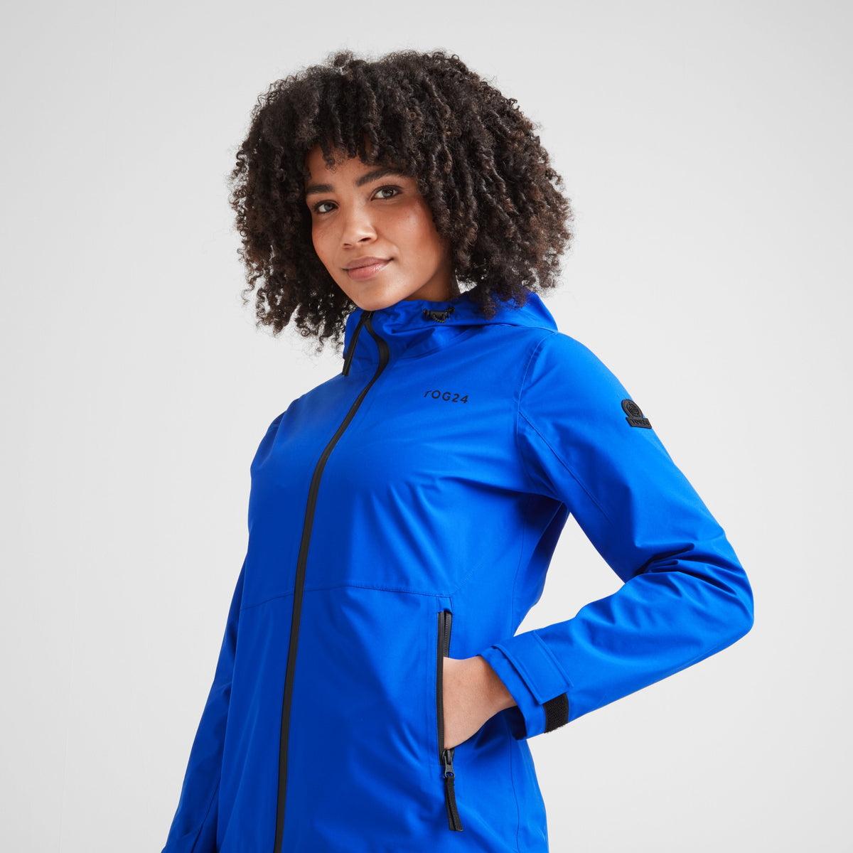 Glyder Womens Performance Waterproof Jacket - Ultra-Marine Blue - Image 2