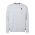 Graft Mens Supersoft Graphic Print Crew Neck Sweatshirt - Light Grey Melange - Image 8