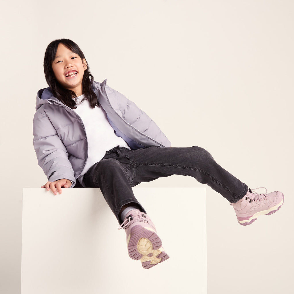 Harecroft Kids Padded Jacket - Lavender Grey - Image 5