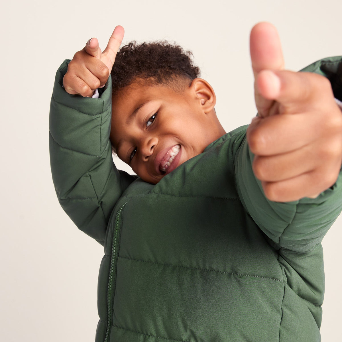 Harecroft Kids Padded Jacket - Dark Fern - Image 7