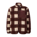 Haxwell Mens Sherpa Fleece - Chestnut Brown Check - Image 7