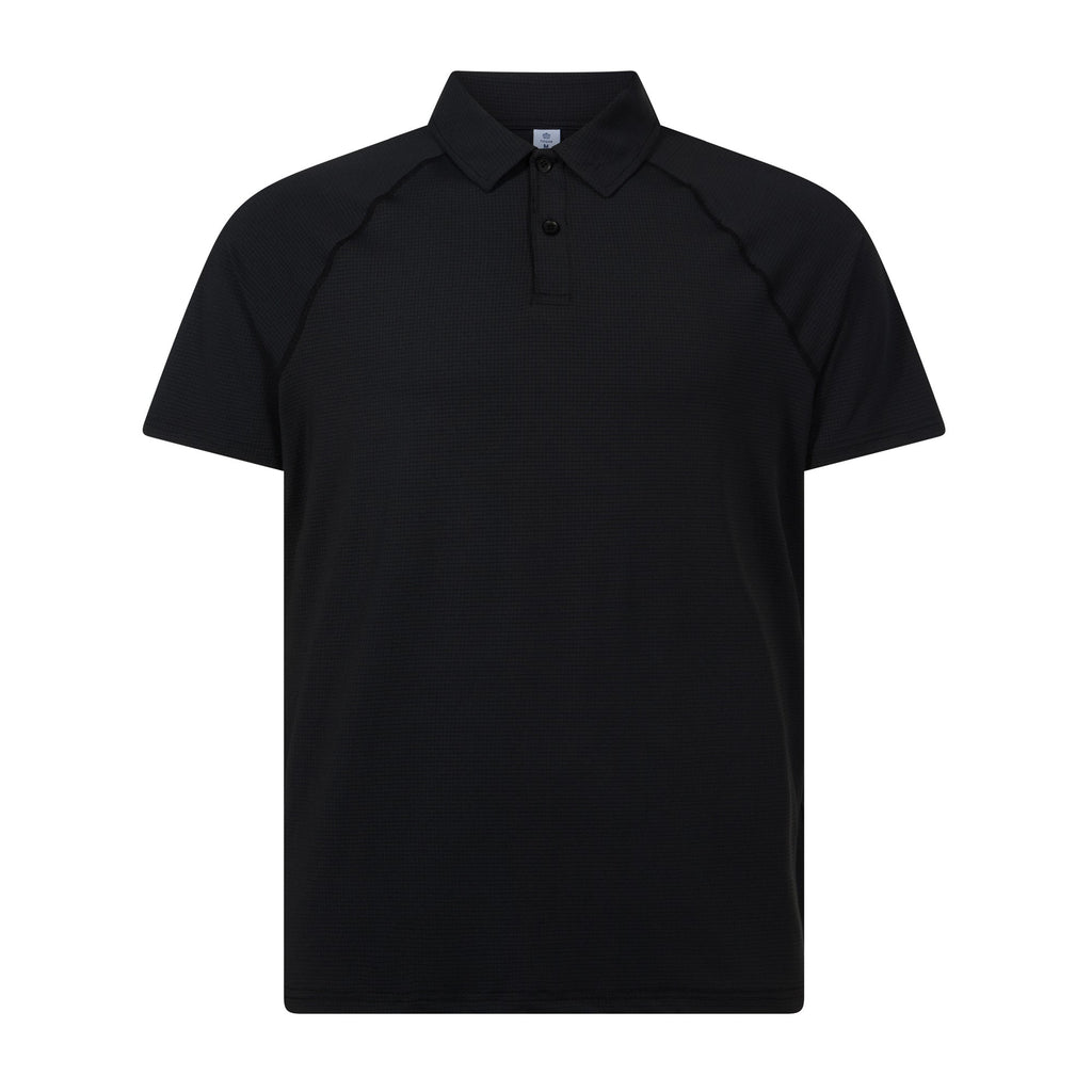 Hector Mens Performance Polo Shirt - Black - Image 6