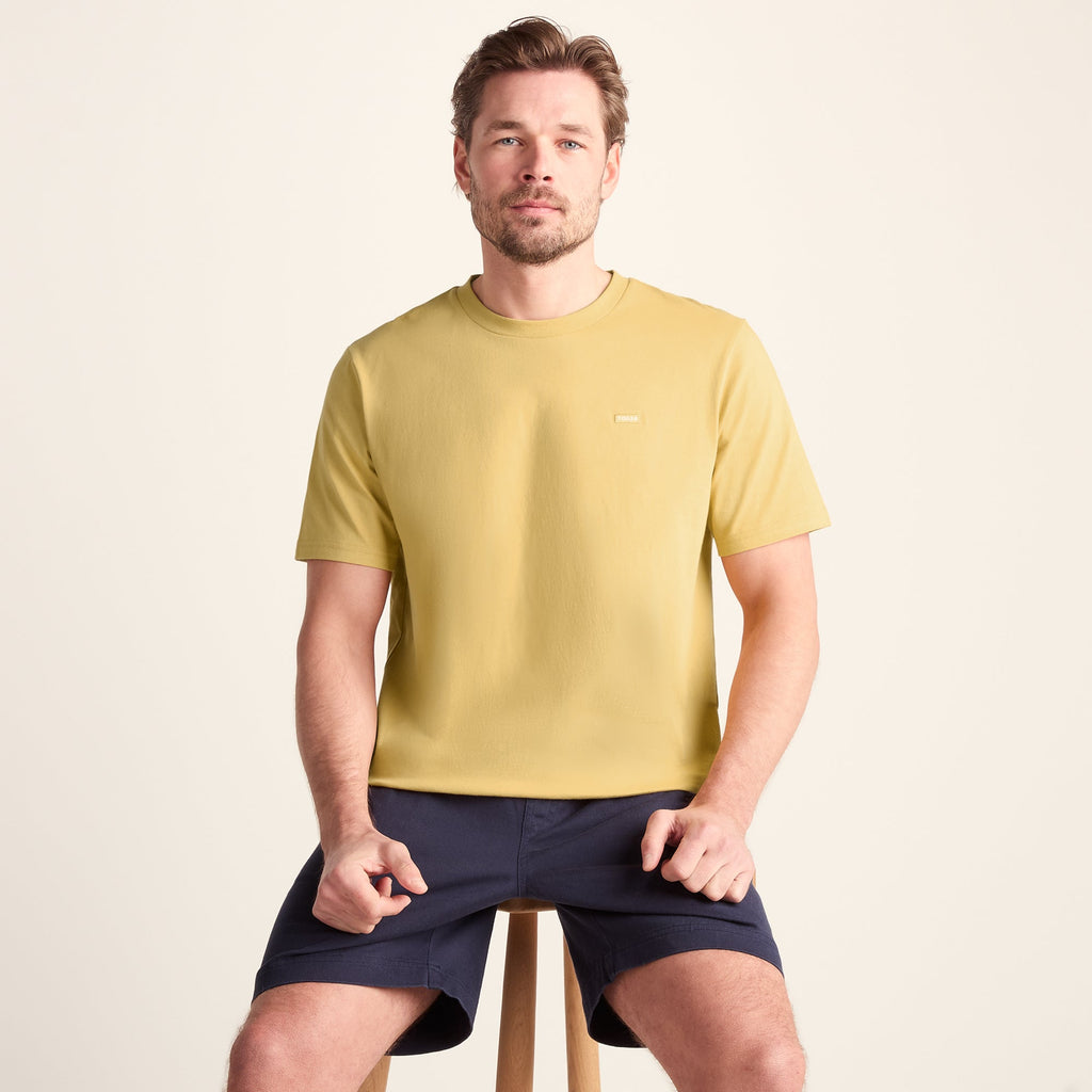 Howard Mens 100% Cotton Supersoft T-Shirt - Pale Amber - Image 5
